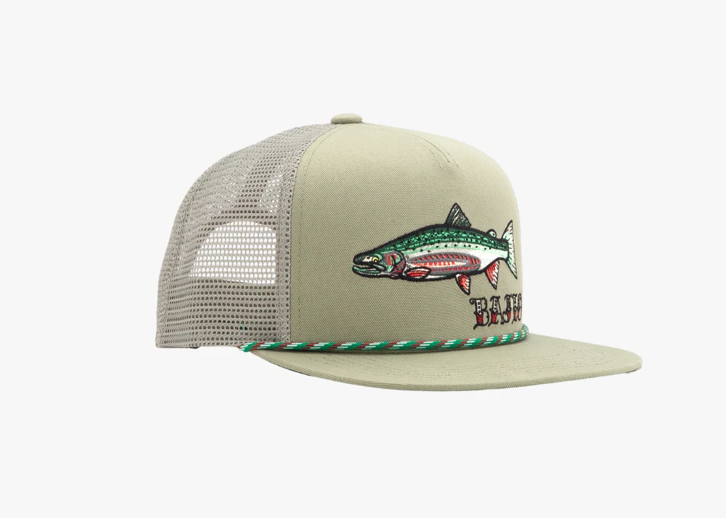 Steelhead Flat Brim Twill Trucker Hat - Image 5